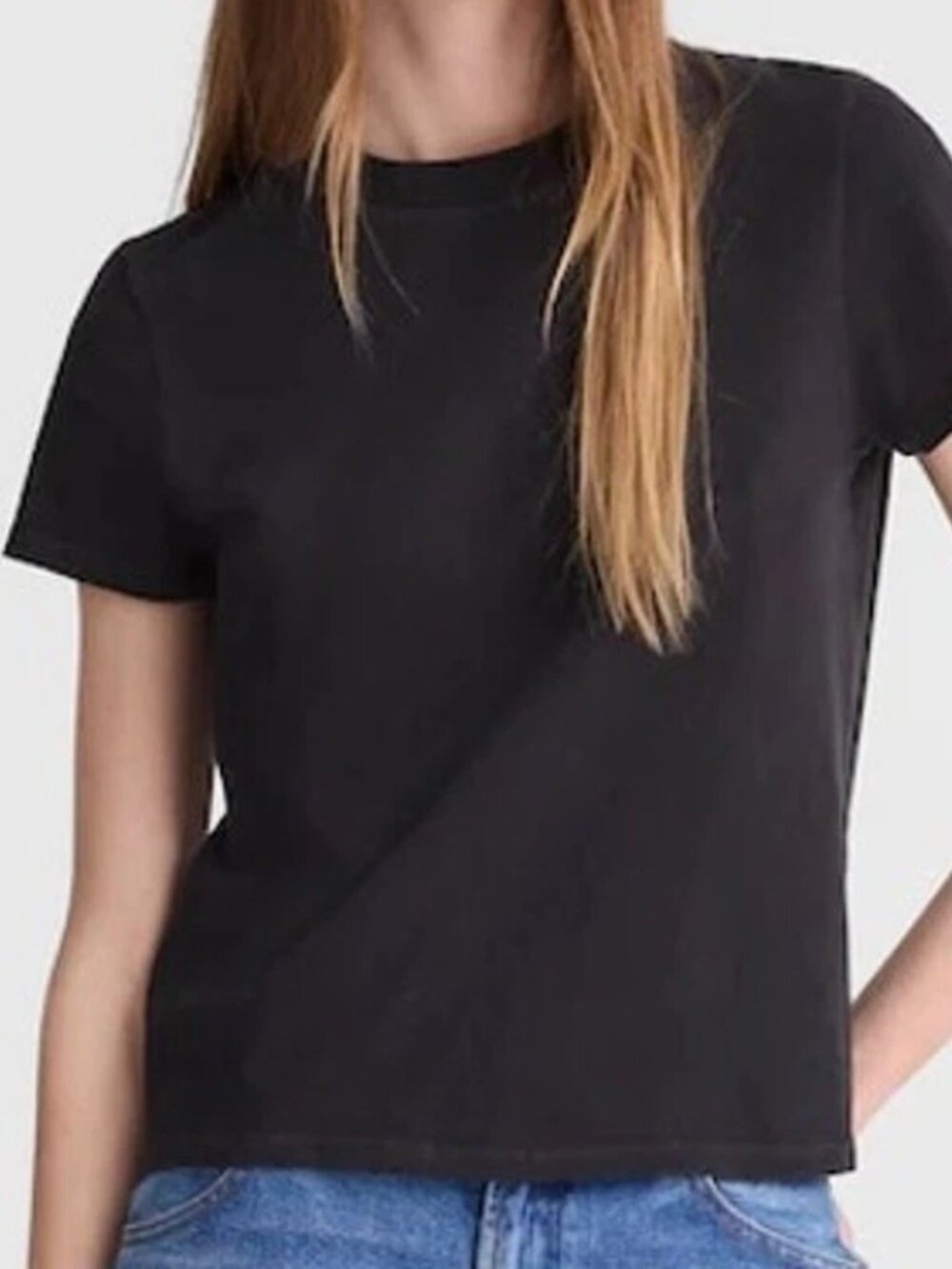 Madewell Black Short Sleeve Relaxed Vintage Jersey Tee XS NWT
